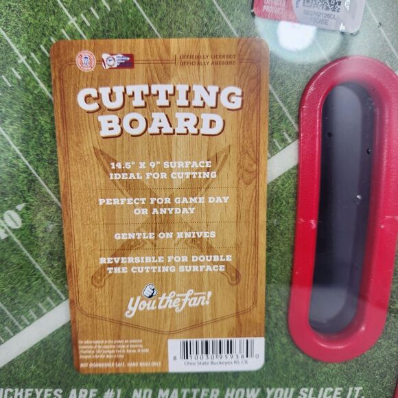 NEW Ohio State Buckeyes 5 Pc Kitchen Knives Set Cutting Board NCAA OSU Football - Picture 9 of 10